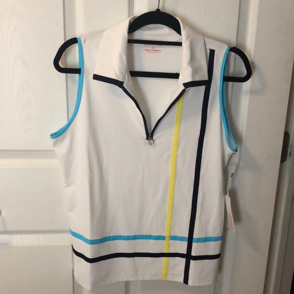 Kinona ladies sleeveless golf polo NWT